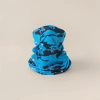Blue and black camouflage knitted warm neck scarf for both men and women, suitable for outdoor sports and windproof neck protection Application Scenario
